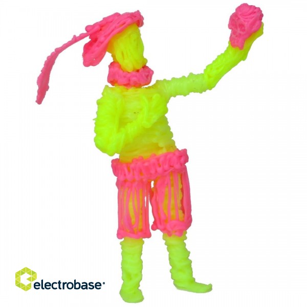 3Doodler AB-MIX3​ ABS Fluorescent yellow, Green, Orange, Pink, Yellow image 3