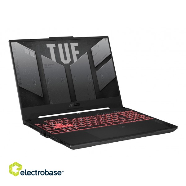 ASUS TUF Gaming A15 FA507UI-LP015W AMD Ryzen™ 9 8945H Laptop 39.6 cm (15.6") Full HD 16 GB DDR5-SDRAM 1 TB SSD NVIDIA GeForce RTX 4070 Wi-Fi 6E (802.11ax) Windows 11 Home Black, Grey image 4