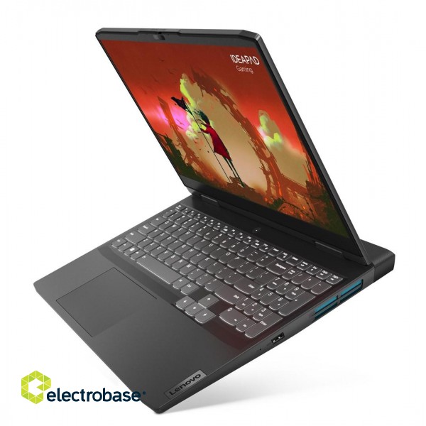 Lenovo IdeaPad Gaming 3 Laptop 39.6 cm (15.6") Full HD AMD Ryzen™ 7 7735HS 16 GB DDR5-SDRAM 512 GB SSD NVIDIA GeForce RTX 3050 Wi-Fi 6 (802.11ax) NoOS Grey фото 5