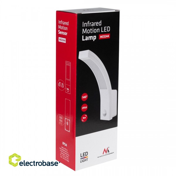 Maclean MCE244 LED Lamp with Infrared Motion Sensor ACU 850lm 10W IP54 фото 4