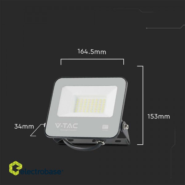 LED V-TAC 30W 185Lm/W VT-4435 4000K 5550lm фото 1