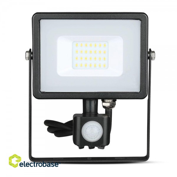 V-TAC LED floodlight with motion sensor 20W 3000K 1600lm image 1