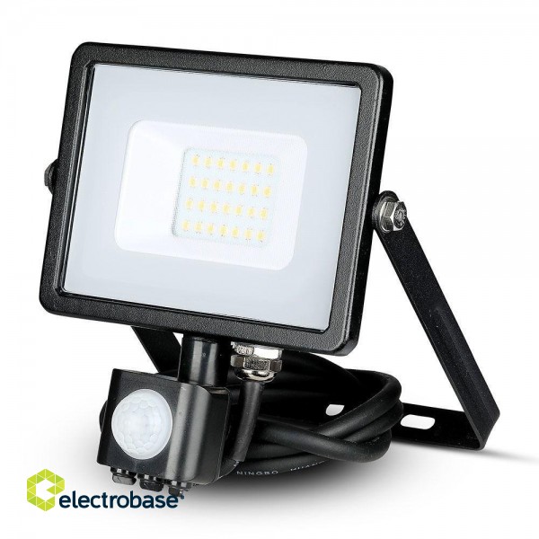 V-TAC LED floodlight with motion sensor 20W 3000K 1600lm image 3