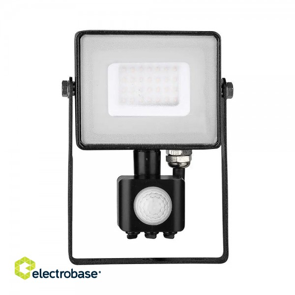 V-TAC LED floodlight with motion sensor 30W 3000K 2400lm paveikslėlis 1