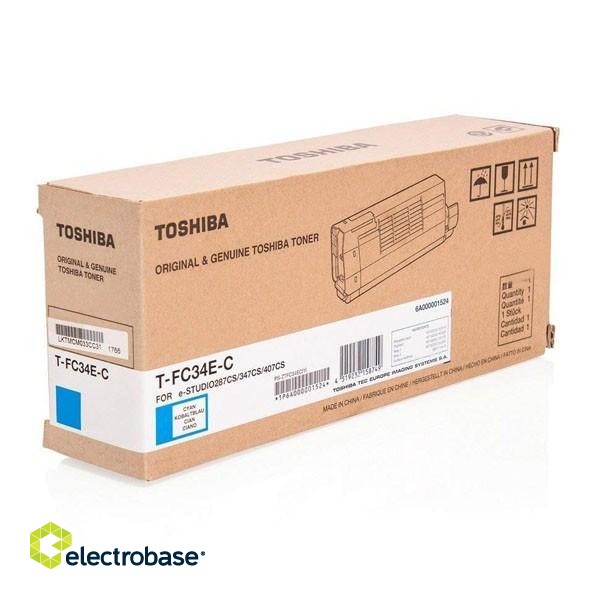 Toshiba Toner Cartridge T-FC34EC Cyan paveikslėlis 2