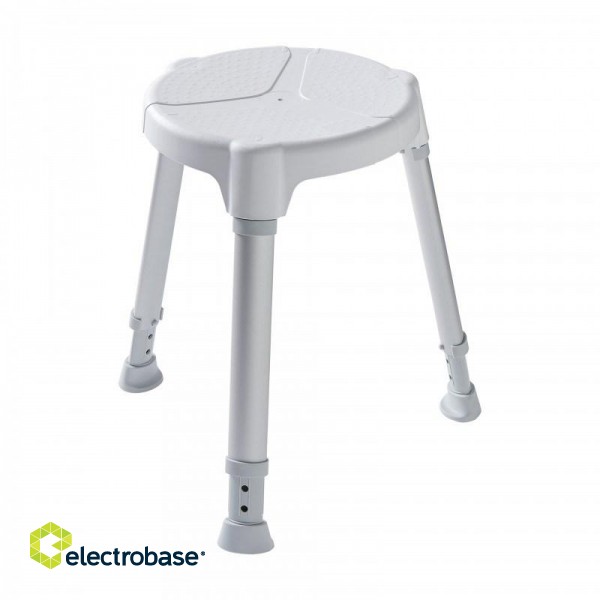 Dietz Tayo - round shower stool with height adjustment image 1