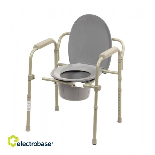 Folding toilet chair image 1