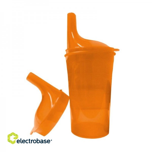 Safety cup to eat and drink orange image 1