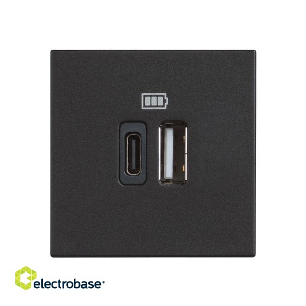 CLASSIA -USB CHARGER TIPO A E C 2M BLACK