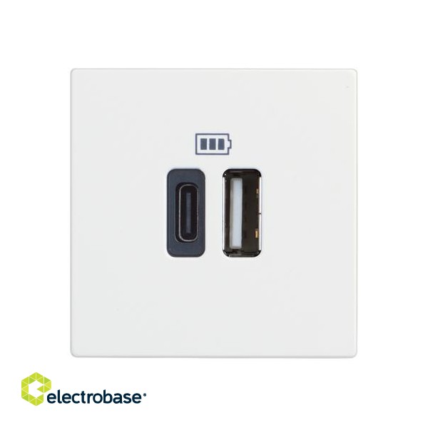 CLASSIA -USB CHARGER TIPO A E C 2M WHITE