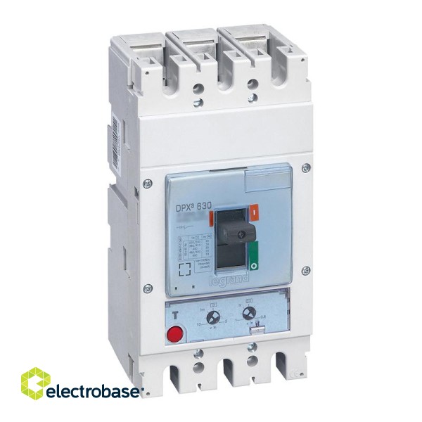 Circuit breaker DPX3 250,4 poles, with rated current of 250A and electronic protection.