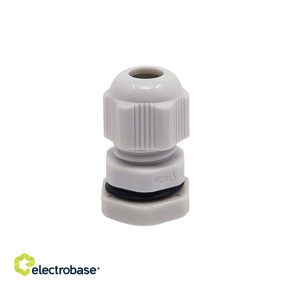 M12 plastic cable gland, IP68, 3-6.5mm