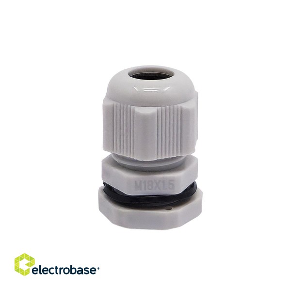 M18 plastic cable gland, IP68, 5-10mm
