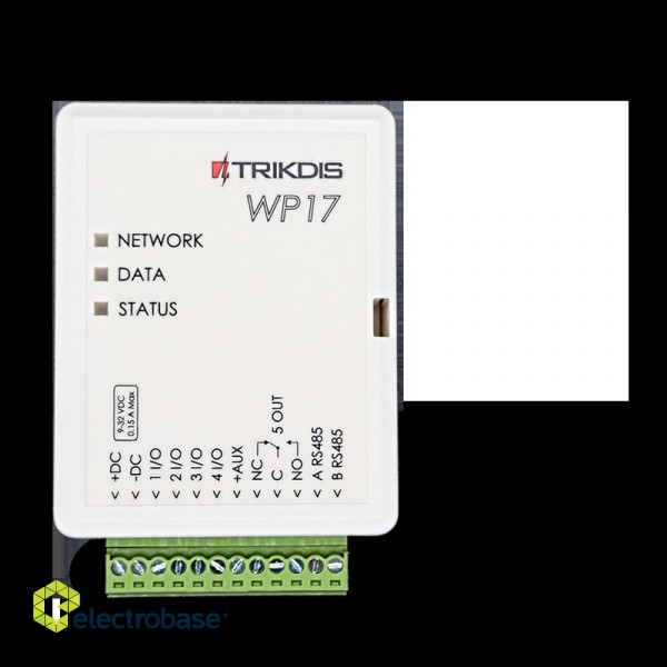 WP17 ~ WiFi контроллер управления воротами 997 пользователей 4 I/O + релейный выход
