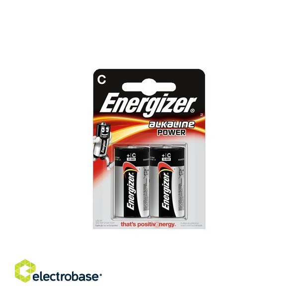 BATC.ALK.EP2; LR14/C baterijas 1.5V Energizer Power Alkaline MN1400/E93 iepakojumā 2 gb.