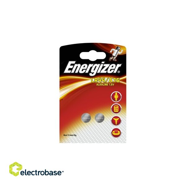 BATG13.E2; G13 batteries 1.5V Energizer Alkaline LR44/A76 in a package of 2 pcs.