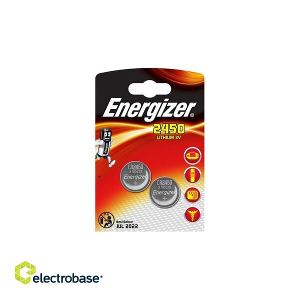 BAT2450.E2; CR2450 batteries 3V Energizer lithium 2450 in a package of 2 pcs.