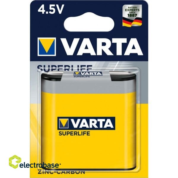 Аккумулятор 4,5В 3R12 Varta Superlife Цинк-карбон в упаковке 1 шт.