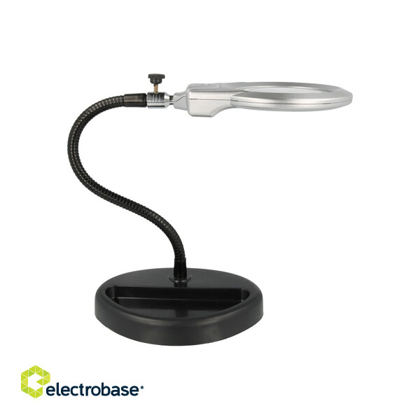 galda lampa ar palielināmo stiklu electrobase.lv