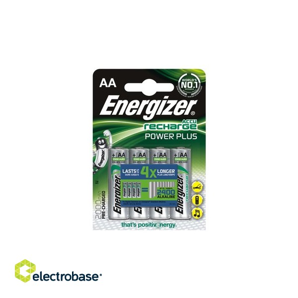 AKAA.EPP4; R6/AA batteries 1.2V Energizer Recharge Power Plus Ni-MH HR6 2000 mAh in a package of 4 p
