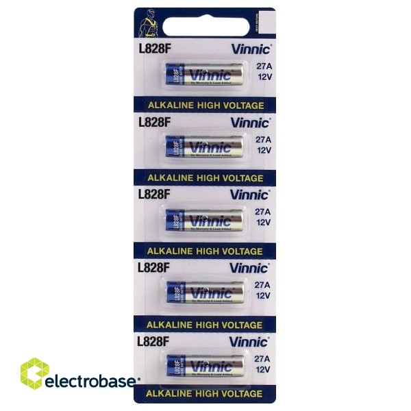 27A batteries Vinnic Alkaline L828 / MN27 in a package of 5 pcs.