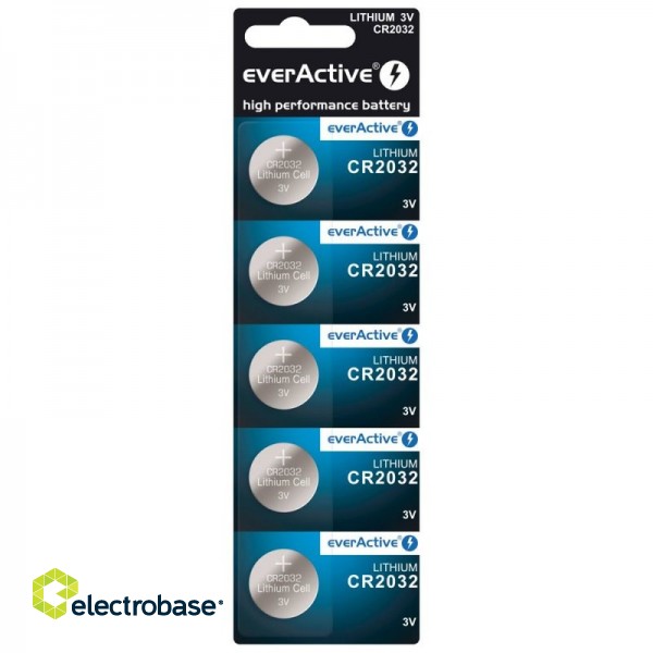 BAT2032.eA5; CR2032 batteries 3V everActive lithium - in a package of 5 pcs.