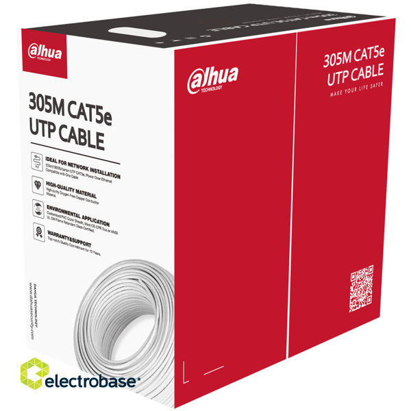 datortīkla UTP kabelis CAT5E Dahua Electrobase.lv