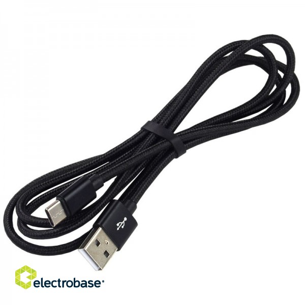 USB-A USB-C kabelis 3A electrobase.lv