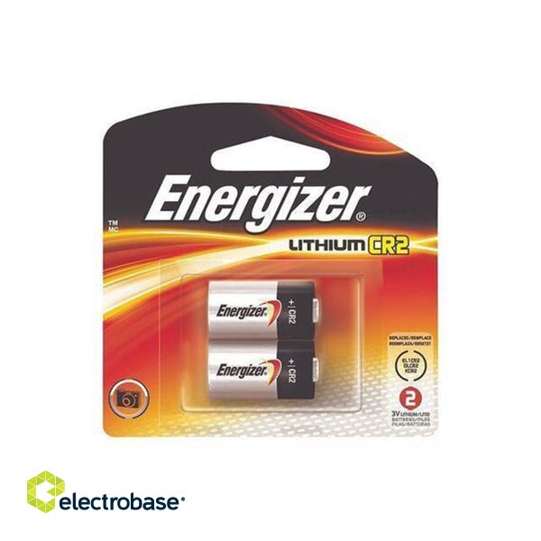 BAT2.E2; CR2 baterijos 3V Energizer lithium CR2 pakuotėje 2 vnt. paveikslėlis 2