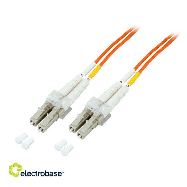 optiskās šķiedras komutācijas kabelis aukla Patchcord OM3 LC/UPS-LC/UPC electrobase.lv