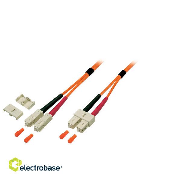 optiskās šķiedras komutācijas kabelis aukla Patchcord OM3 SC/UPS-SC/UPC electrobase.lv