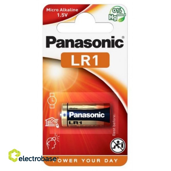 BATN.P1; LR01/N baterijas Panasonic Alkaline MN9100/E90 iepakojumā 1 gb.