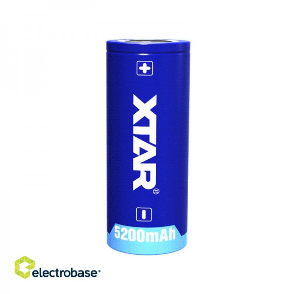 Battery 26650 3.6V XTAR lithium 5200 mAh in a package of 1 pc. image 1