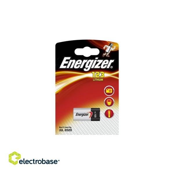 BAT123.E1; CR123 batteries 3V Energizer lithium 123 in a package of 1 pc. image 2
