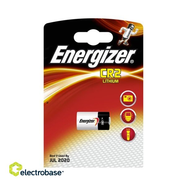 BAT2.E1; CR2 baterijas 3V Energizer litija CR2 iepakojumā 1 gb.