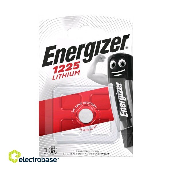 Батарея BR1225 Energizer литиевая CR1225 в упаковке по 1 шт.