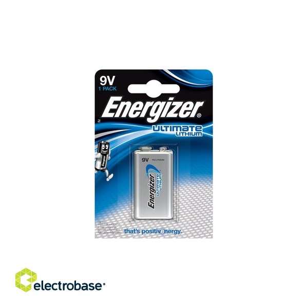 BAT9.EUL1; 6F22 L522 batteries 9V Energizer Ultimate Lithium lithium LA522 in a package of 1 pc.
