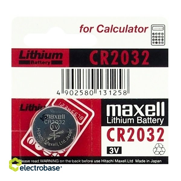 CR2032 baterijas 3V Maxell litija CR2032 iepakojumā 1 gb.