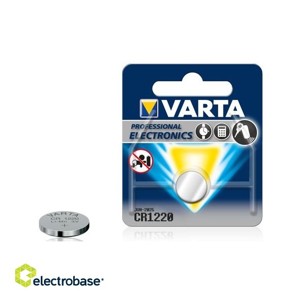 BAT1220.V1; CR1220 batteries Varta lithium 6131 in a package of 1 pc.