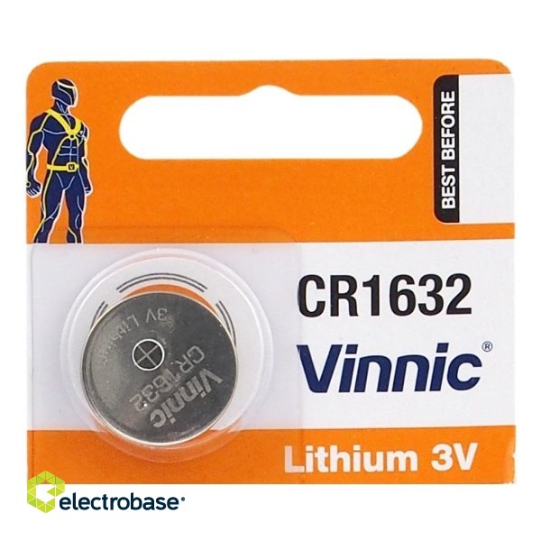 BAT1632.VNC1; CR1632 baterijas Vinnic litija - iepakojumā 1 gb.