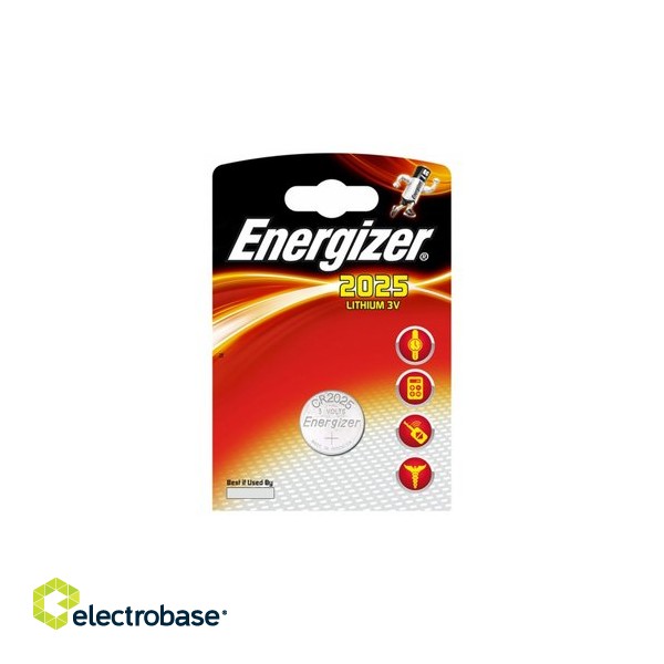 CR2025 batteries 3V Energizer lithium 2025 in a package of 1 pc.