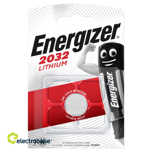 CR2032 baterija | 3V | Energizer litija 2032 | iepakojumā 1 gb.