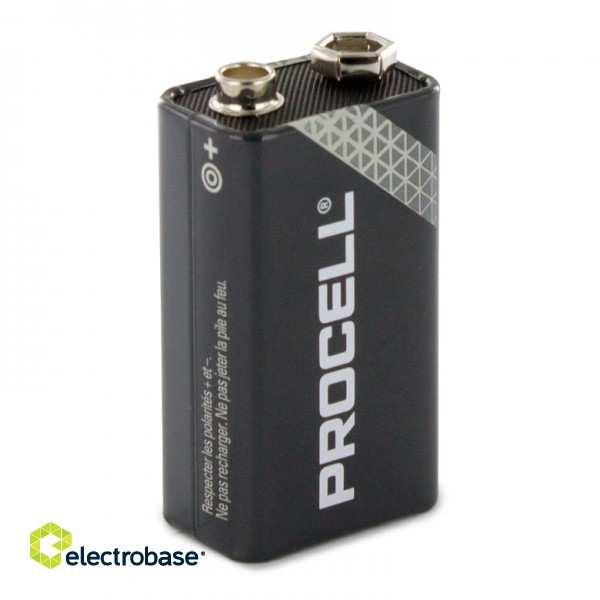 6LR61 9V baterija 9V Duracell Procell INDUSTRIAL sērija Alkaline PC1604 1gb. image 1