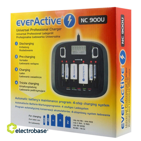 Зарядные устройства NC-900U everActive NC-900U в упаковке по 1 шт. фото 2