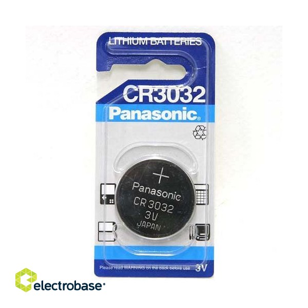 BAT3032.P1; CR3032 baterijas Panasonic litija iepakojumā 1 gb.