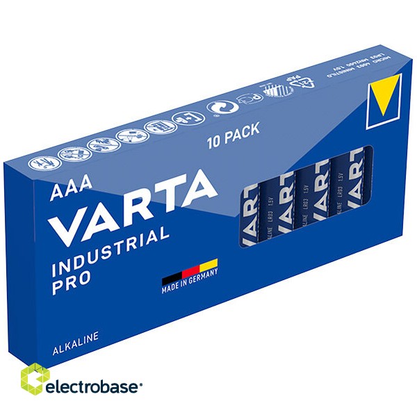 AAA baterijas Varta Industrial Alkaline