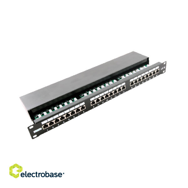 CAT5E STP, FTP patch panel/ 19" 24 ports  Nordmark Structured LAN Cabling system
