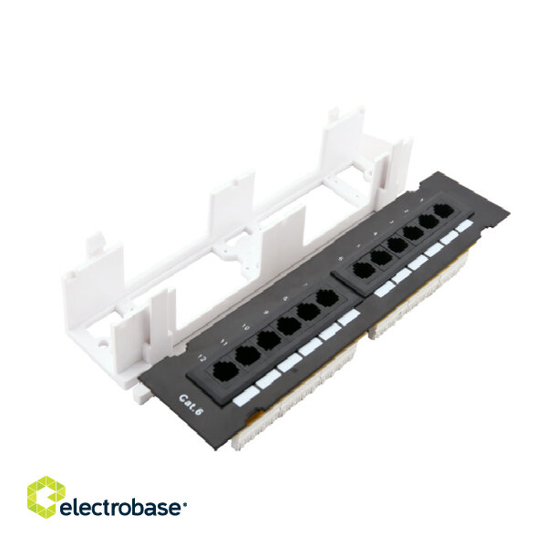 CAT5E UTP patch panel/ 10' 12 ports Nordmark Structured LAN Cabling system