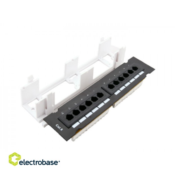 CAT6 UTP patch panel/ 10"' 12 ports Nordmark Structured LAN Cabling system