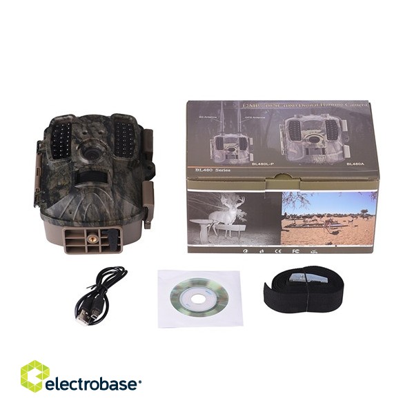 Meža Mednieku kamera ar GPS, atbalsta 4G mobilos tīklus, Foto 12MP, Video 1080P, Litija akumulators 3